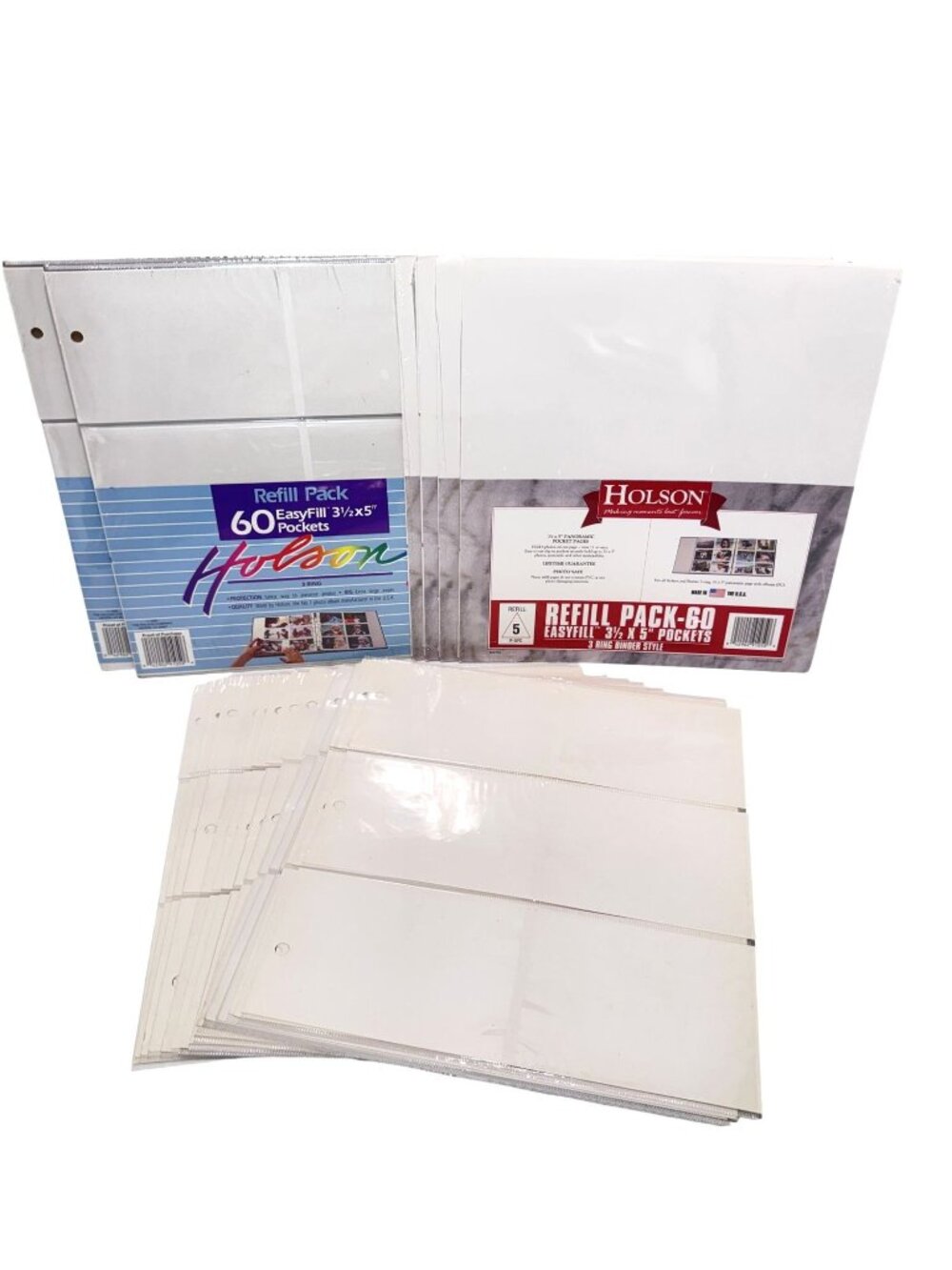 HOLSON Refill Packs 3 1/2 X 5 Easy Pockets 960 Pockets and 80 Pages